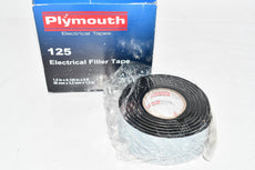 NEW PLYMOUTH RUBBER 2074 Tape, Electrical; Rubber; 5 ft. x 1.5 in.; Black; 5kV