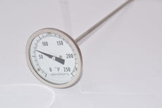 NEW ASHCROFT 0-250 DEG F Thermometer 12'' Stem