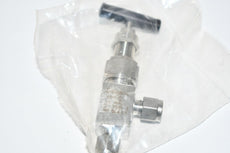 NEW Swagelok SS-3NBS4 SS Severe Service Union Bonnet Needle Valve, 0.35 Cv, 1/4 in. Swagelok Tube Fitting, Ball Stem