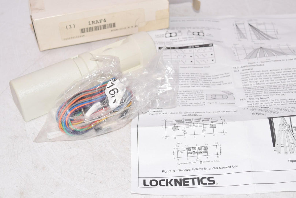 NEW Locknetics Scan II SCAN-II-W 1RAF4 Motion Sensor