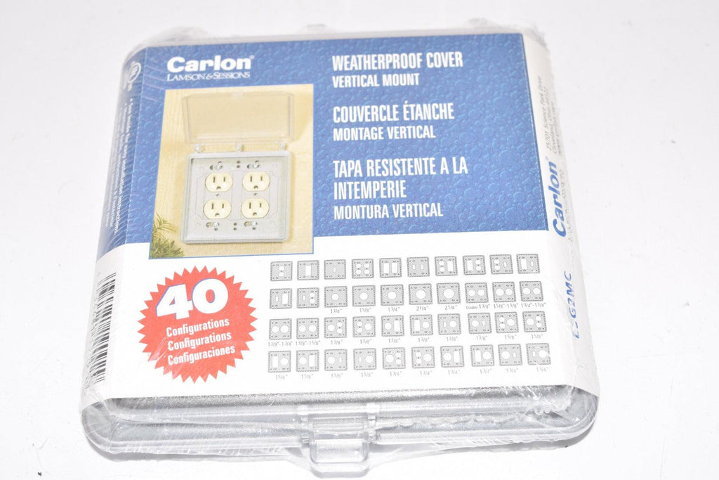 NEW Carlon Lamson & Sessions Weatherproof Electrical Cover E9G2MC