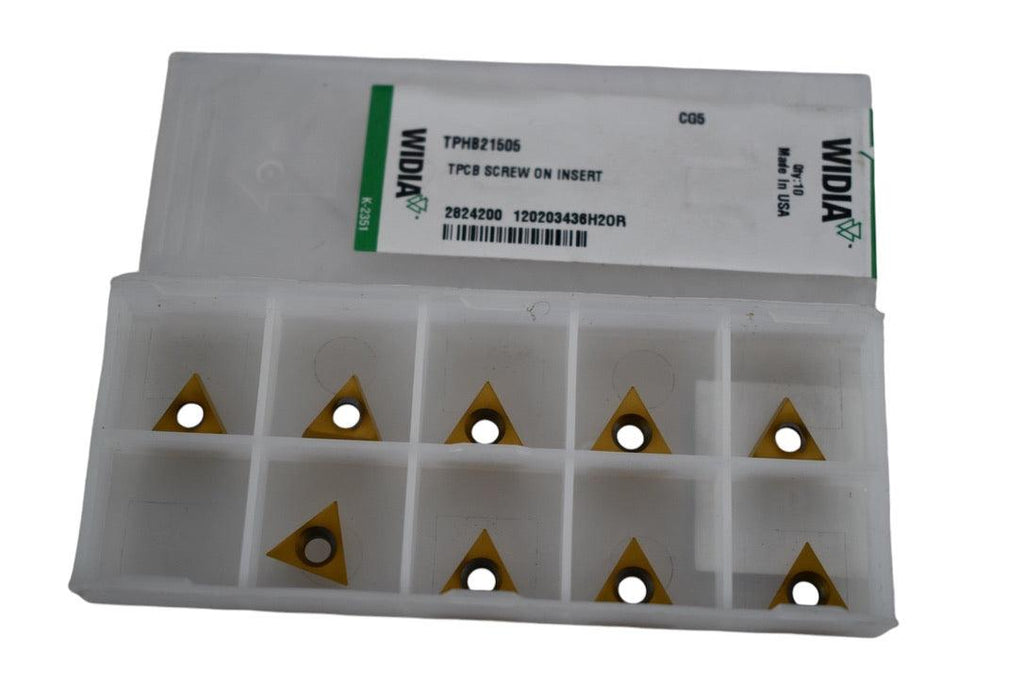 Pack of 9 NEW Widia TPHB21505 CG5 Indexable Carbide Inserts