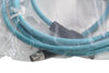 NEW Turck PSGS 4M RJ45S 4413-2M Ethernet Extension Cordset, M8 4 Pin Male, RJ45 8 Pin Male, Teal TPU, 2m
