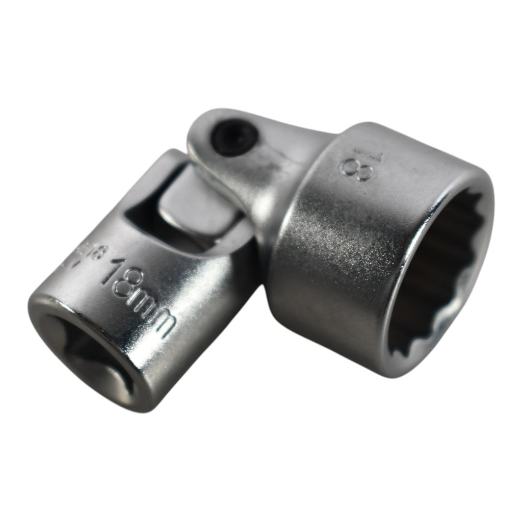 NEW Sonic 7152818 3/8'' Drive Shallow Cardan Socket, 12pt. 18mm Tool