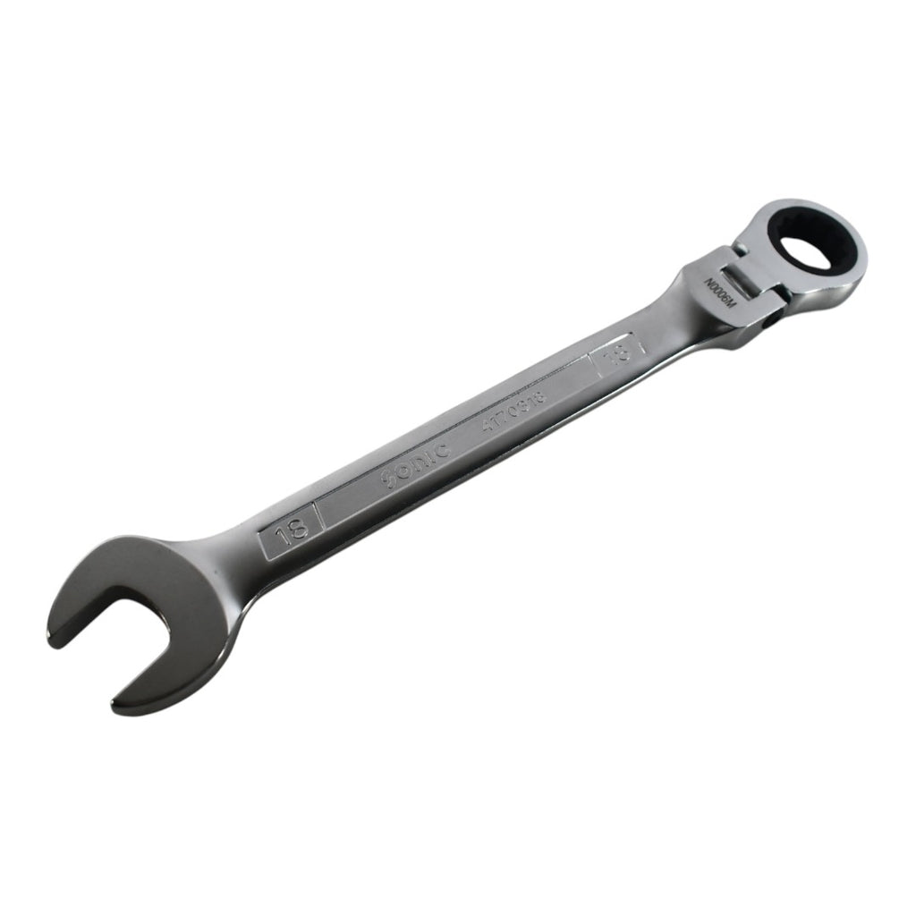 NEW Sonic 4170318 Flexible Ratcheting Wrench 18mm 12 Point Metric