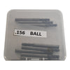 Lot of 9 NEW MP Tool 5/32'' Carbide Ball Nose End Mill 4FL 2'' OAL