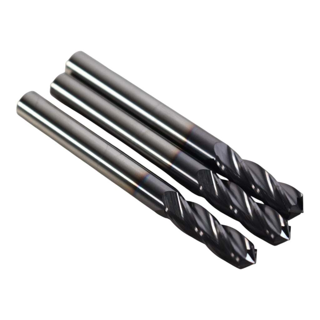 Lot of 3 NEW MP Tool 5/16'' Carbide End Mill 4FL 30 deg. 3'' OAL