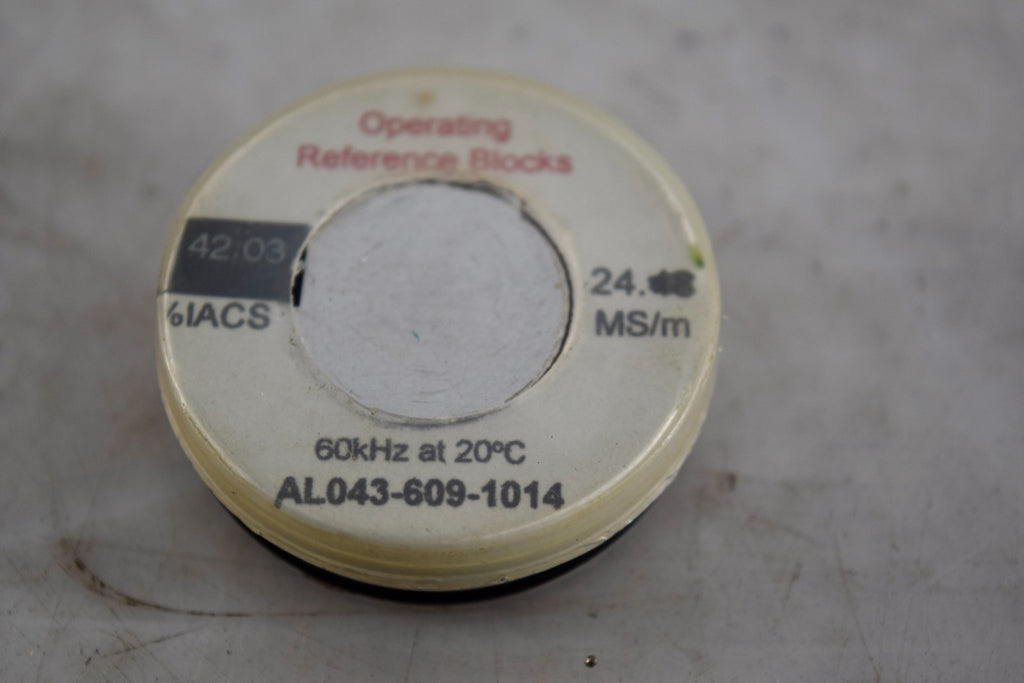 Hocking AL043-609-1014 42.03%IACS Operating Reference Block Conductivity 60KHz at 20DEG C
