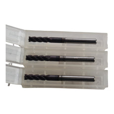 Lot of 3 NEW MP Tool 1/8'' Carbide End Mills 4FL 1-1/2'' OAL