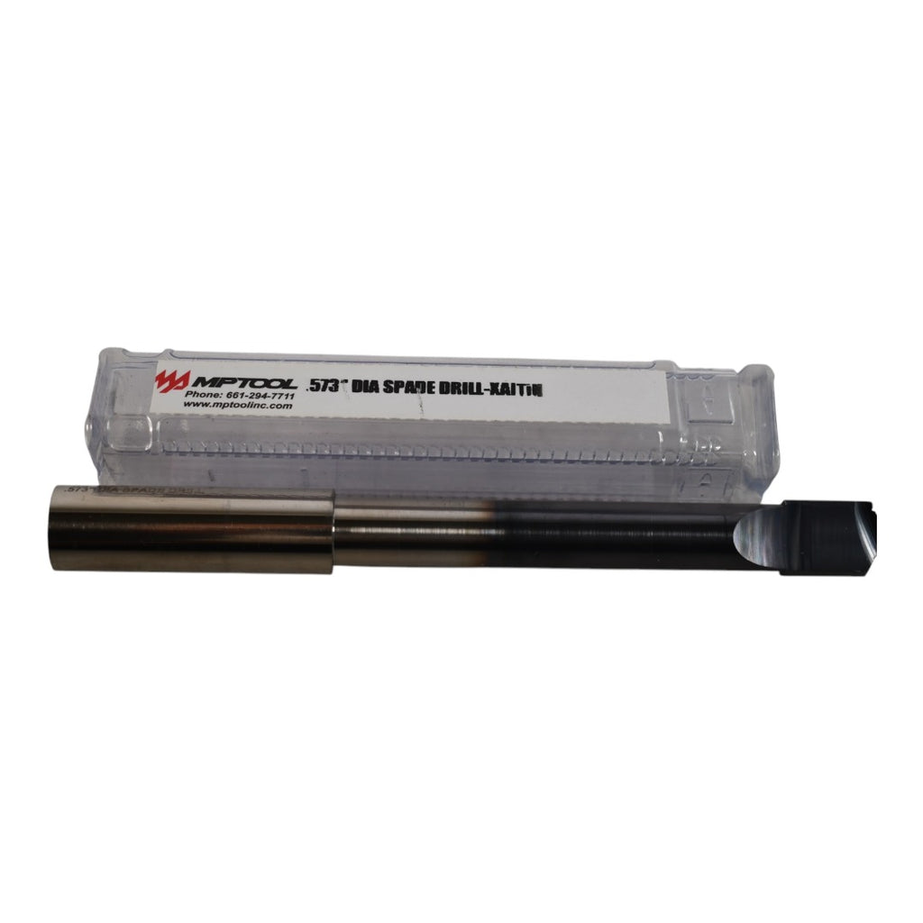 NEW MP Tool .573'' Carbide Spade Drill XAITIN 5/8'' Shank 6'' OAL