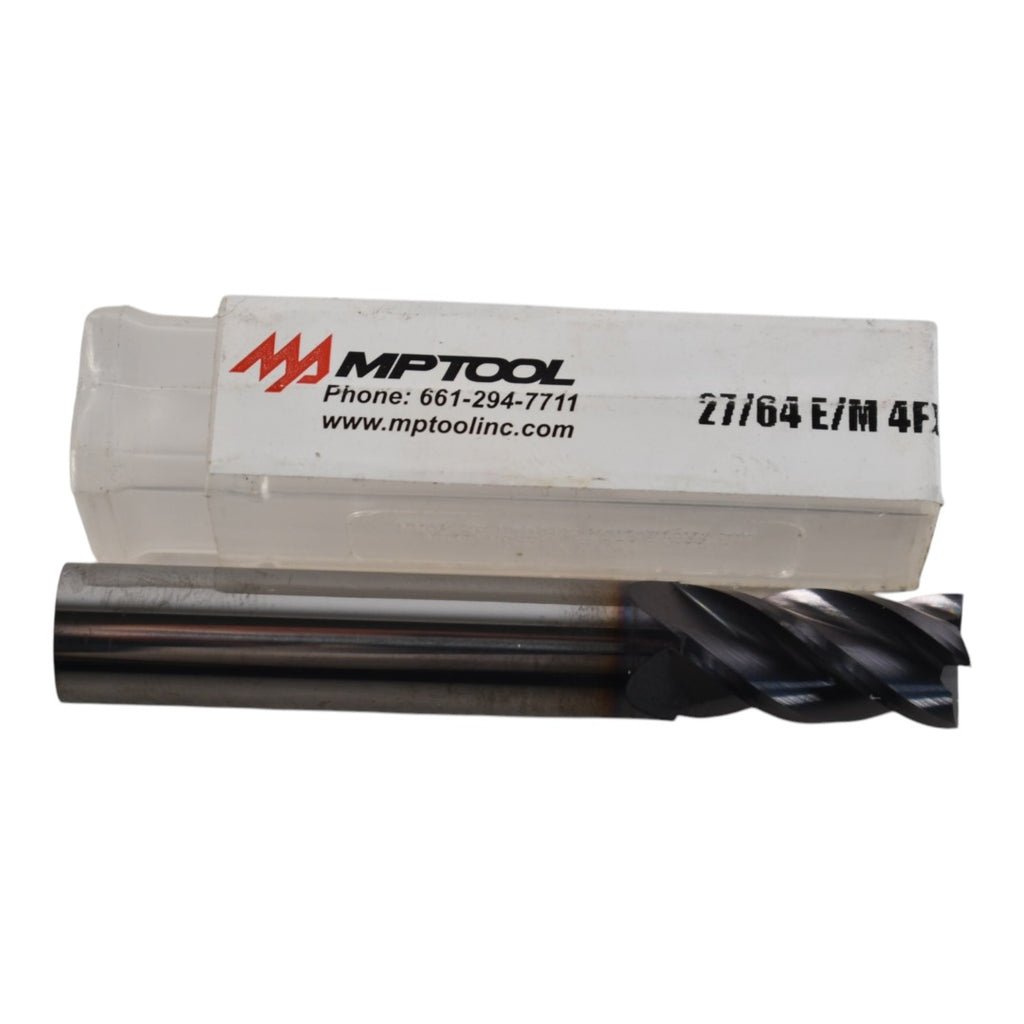 NEW MP Tool 27/64'' Carbide End Mill 4FL AITIN 2-3/4'' OAL
