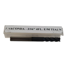 NEW Anaconda 3/16'' Carbide End Mill 4FL TIALN 2'' OAL