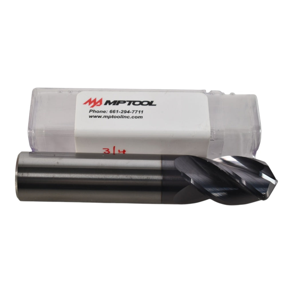 NEW MP Tool 3/4'' Carbide End Mill 4FL 1-1/2'' LOC 4'' OAL