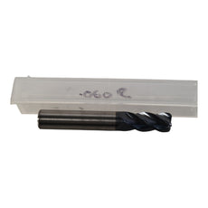 NEW 3/8'' Carbide End Mill 0.375'' 4FL .060R 2-1/2'' OAL