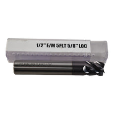 NEW MP Tool 1/2'' Carbide End Mill 5FL 5/8'' LOC Cutter 3'' OAL