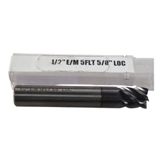 NEW MP Tool 1/2'' Carbide End Mill Cutter 5FL 5/8'' LOC 3'' OAL