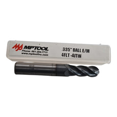 NEW MP Tool .335'' Carbide Ball End Mill 4FL AITIN 2-1/2'' OAL