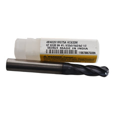NEW Kennametal 4BN0281IR075A KC633M Ball End Mill: 9/32'' Dia, 3/4'' LOC, 4 Flute, Solid Carbide