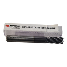 NEW MP Tool 1/2'' Carbide End Mill .020R 1-1/4'' LOC AITIN 4'' OAL