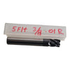 NEW 3/8'' Carbide End Mill Cutter 5FL .01R 2-1/2'' OAL
