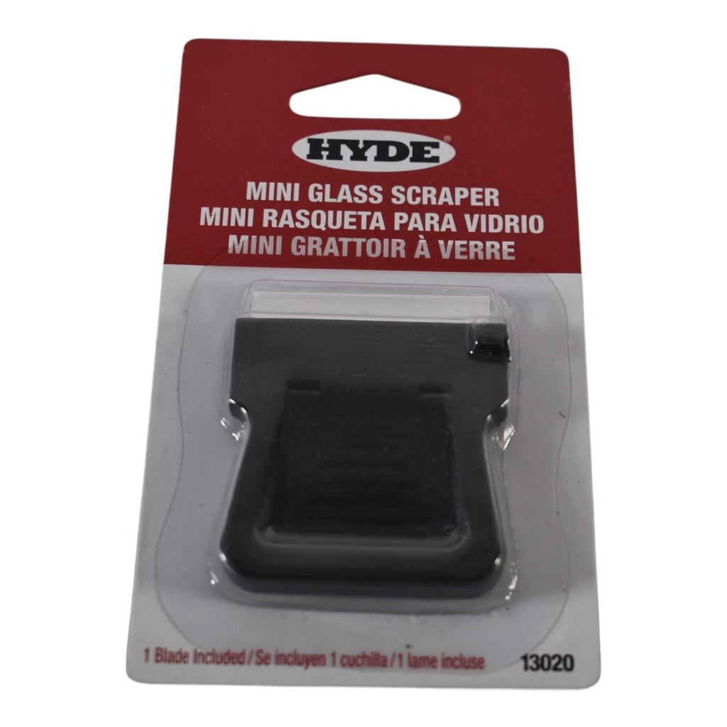 NEW Hyde Tools 13020 Mini Glass Scraper (w/ Blade)