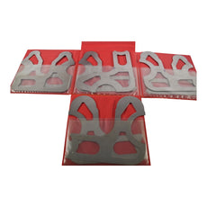 Mitutoyo 186-905 Radius Gage Set: Stainless Steel, 9/16 to 1'' Radius, 8 pc