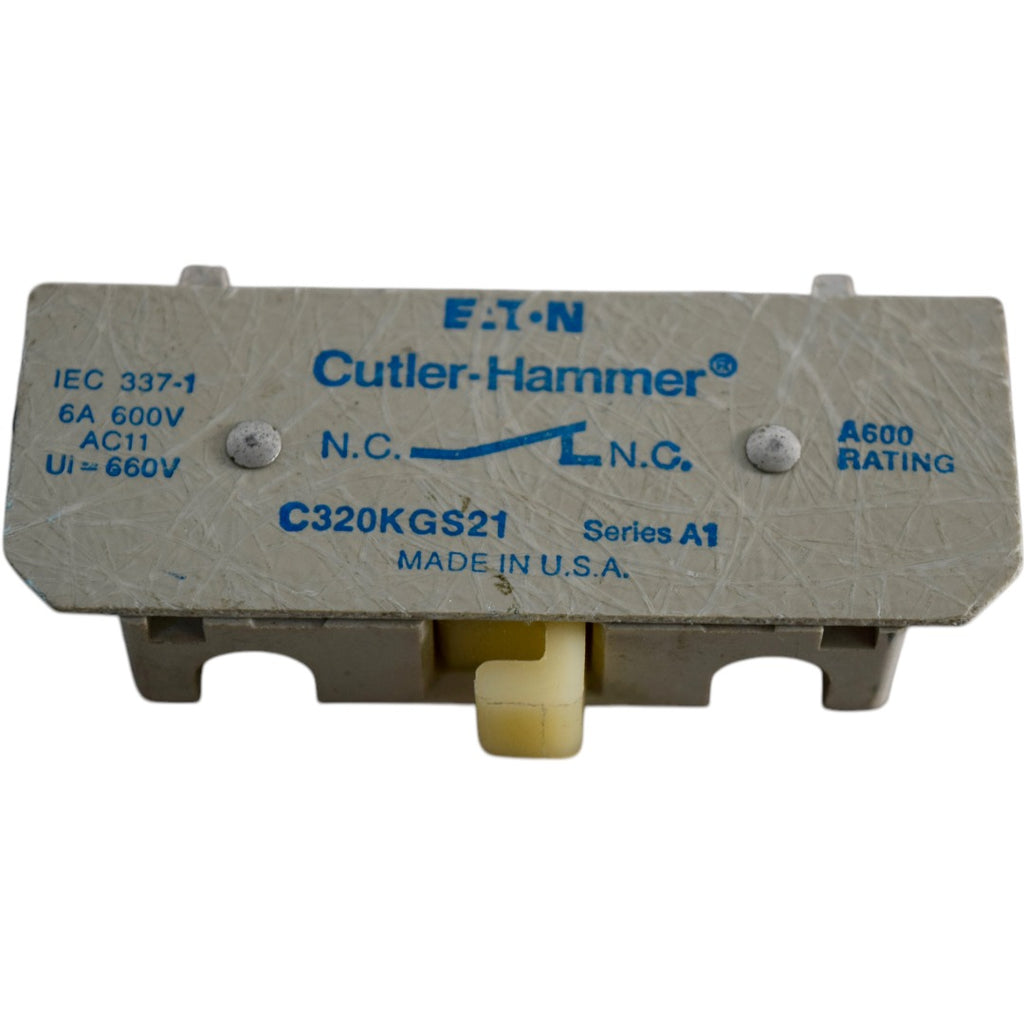 Eaton Cutler-Hammer Series A1 C320KGS21 AUXILIARY CONTACT