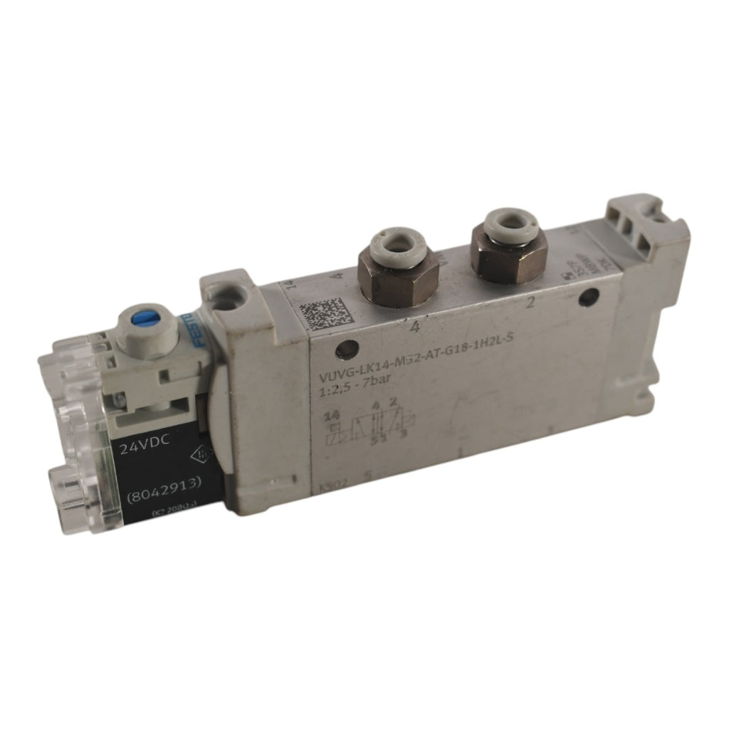 Festo VUVG-LK14-M52-AT-G18-1H2L-S Solenoid Valve 24VDC 8042913