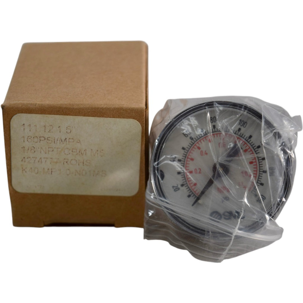 NEW SMC 111.12.1.5'' 160PSI/MPA 1/4'' NPT CBM M5 Pressure Gauge