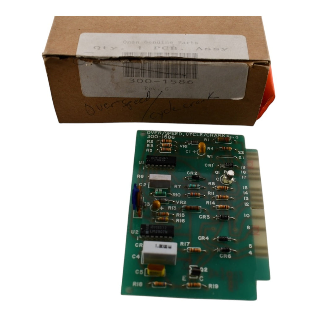 NEW Onan 300-1586 Engine Over Speed, Cycle Cranker PCB Assembly