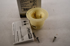 NEW Leviton 2625F 30 Amp, 250 Volt, NEMA L6-30P 2P, 3W, Flanged Inlet Locking Receptacle