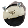 NEW Leviton 5366-C Straight Blade Plug, 20A, 125 VAC, Industrial Grade, Black and White