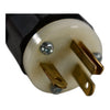 NEW Leviton 5366-C Straight Blade Plug, 20A, 125 VAC, Industrial Grade, Black and White