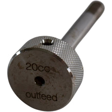 20cc Outfeed Medical Device Part Stainless