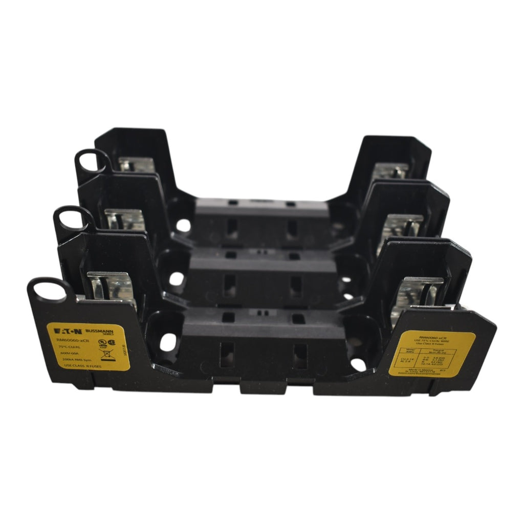 NEW Eaton Bussmann RM60060-3CR 3-Pole 60 Amp 600 Volt Fuse Block