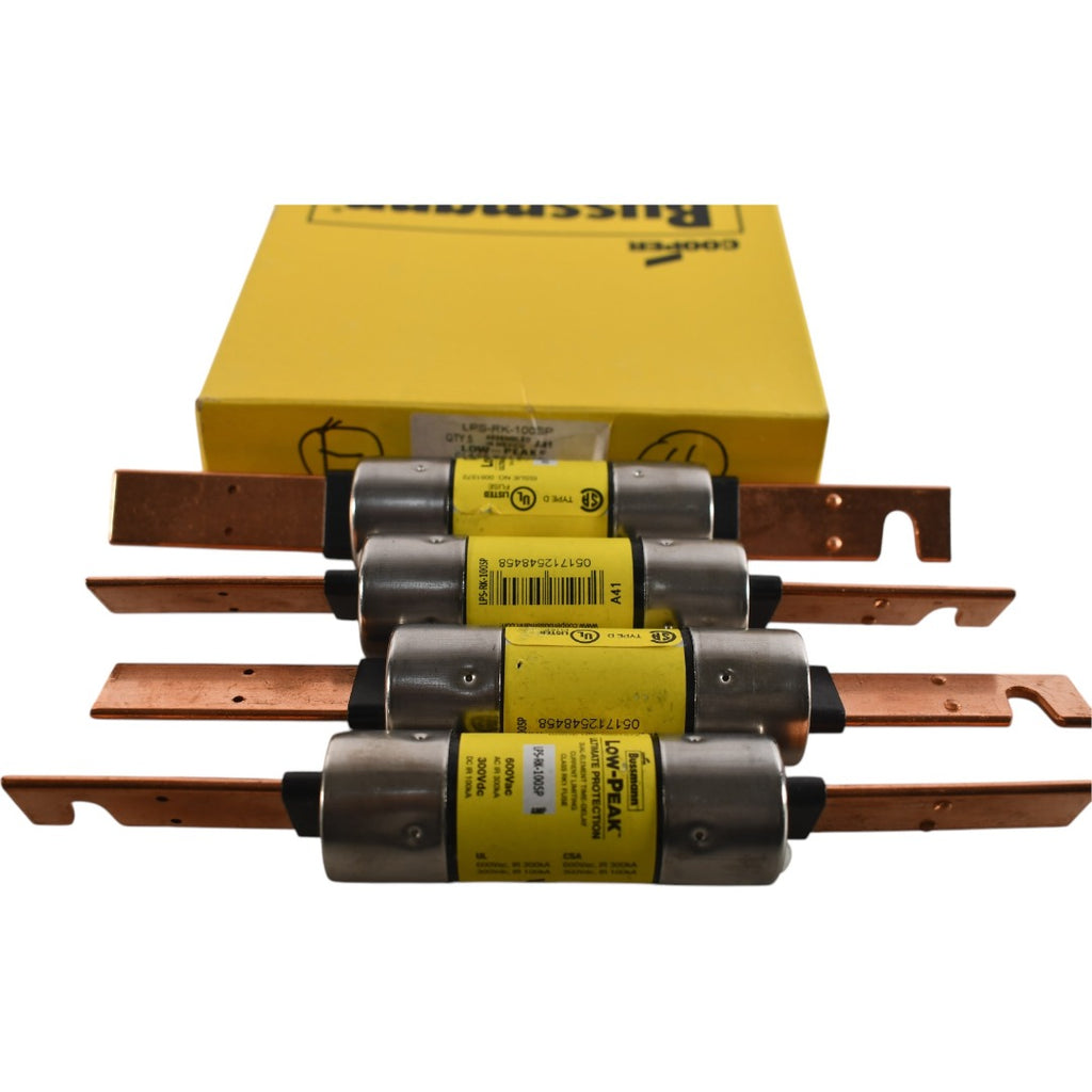Pack of 4 NEW Bussmann LPS-RK-100SP Class RK1 fuse, LPS-RK, time-delay 100 A