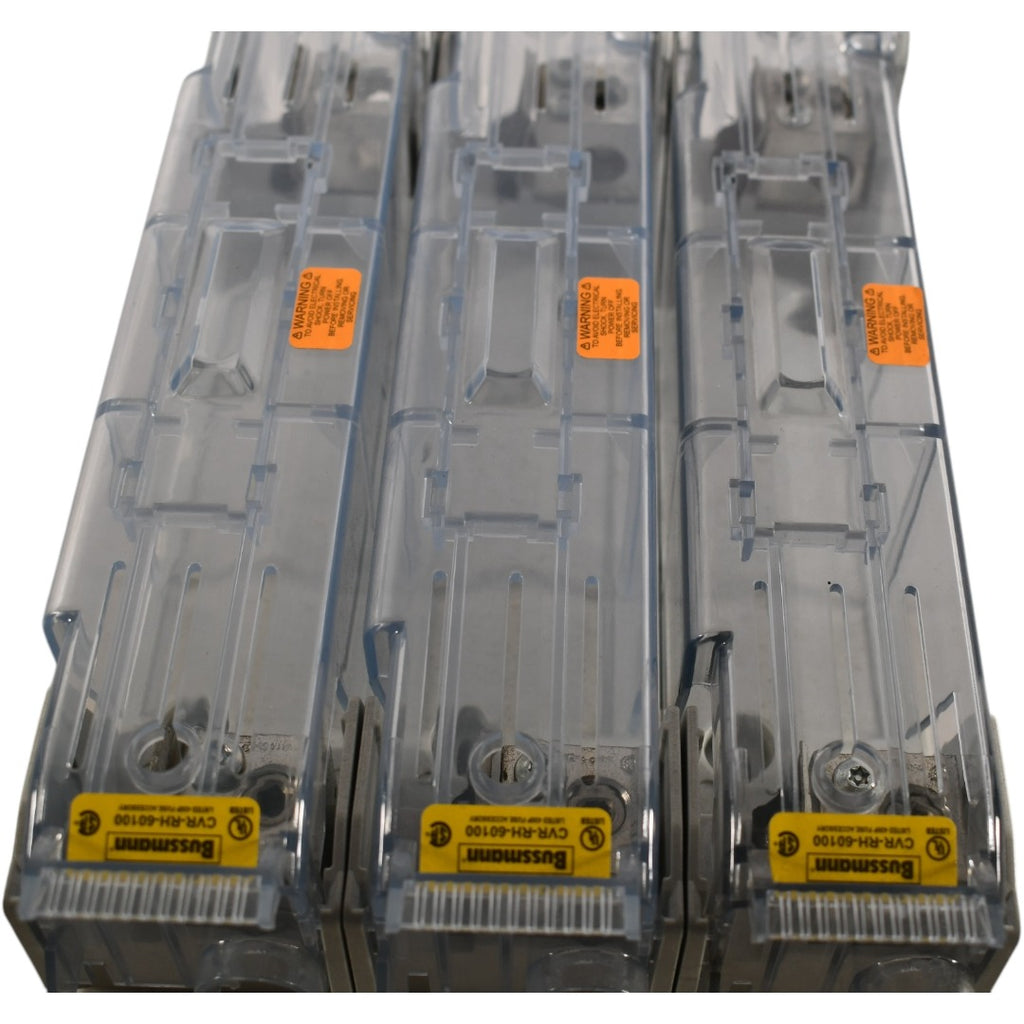 Lot of 3 NEW Bussmann CVR-RH-60100 CVR fuse block cover, 100 A, Class R, Class H, Non-indicating, 600 V