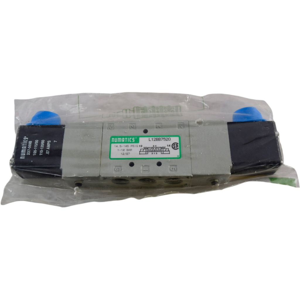 NEW NUMATICS L12BB7520 14.5 -145 PSIG 1-10 BAR Solenoid Valve