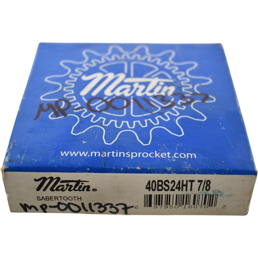 NEW Martin 40BS24HT 7/8 SABER Finished Bore Sprocket - Bored to Size, 0.8750 in Bore , 24 Teeth, Steel Material