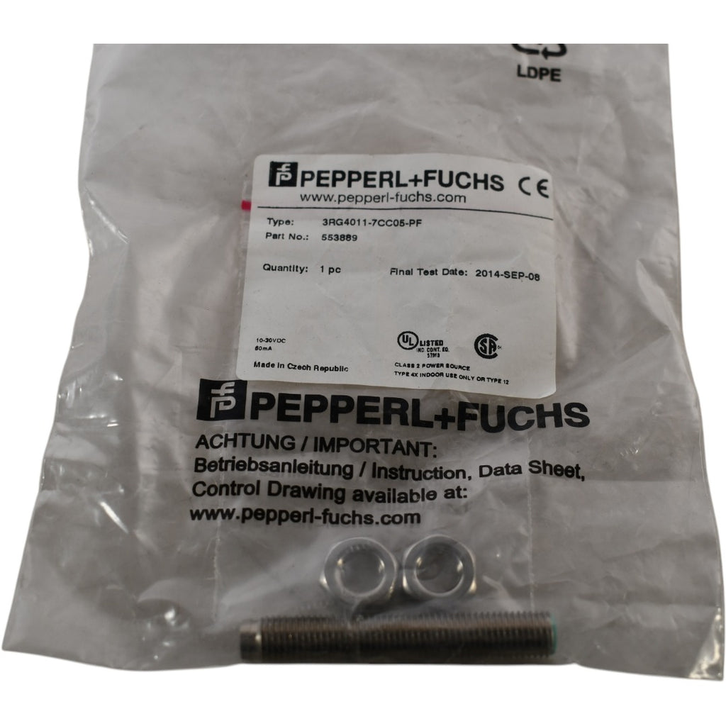 NEW Pepperl + Fuchs 3RG4011-7CC05-PF ProXimity Sensor, DC, 553889