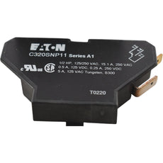 NEW EATON Auxiliary Contact: 1NO/1NC, 10 A Max Current (AC), Side Mount, C320SNP11