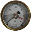 NEW Noshok 25-310-30-psi/kPa, 2-1/2'' Brass Case Pressure Gauge