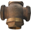 Powers Process 593WM150STMW46RS Flowrite II Heavy Duty Bronze Control Valve 3-Way Mixing 1-1/2''