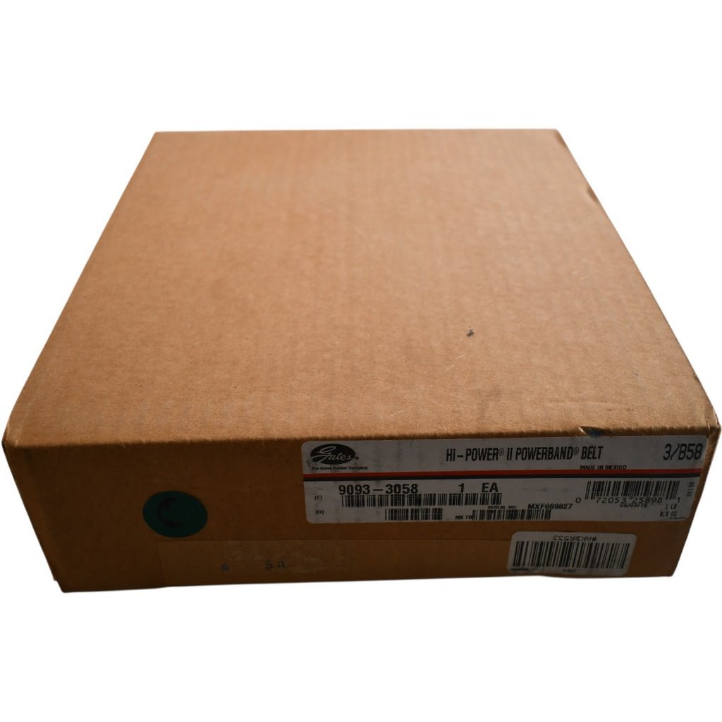 NEW Gates 3/B58 Hi-Power II PowerBand V-Belt Part 9093-3058
