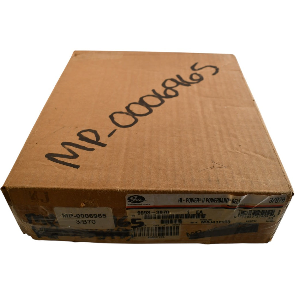 NEW Gates 3/B70 Hi-Power II PowerBand V-Belt Part 9093-3070