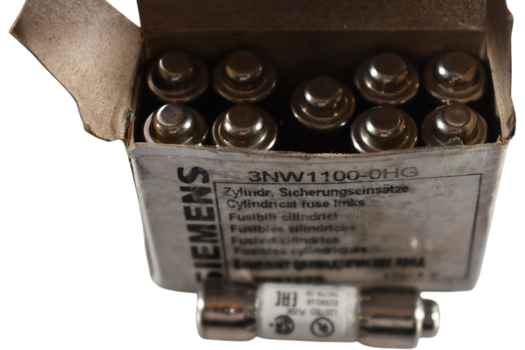 Pack of 10 NEW Siemens 3NW1100-0HG Sentron Ul Class Cc Fuse Link