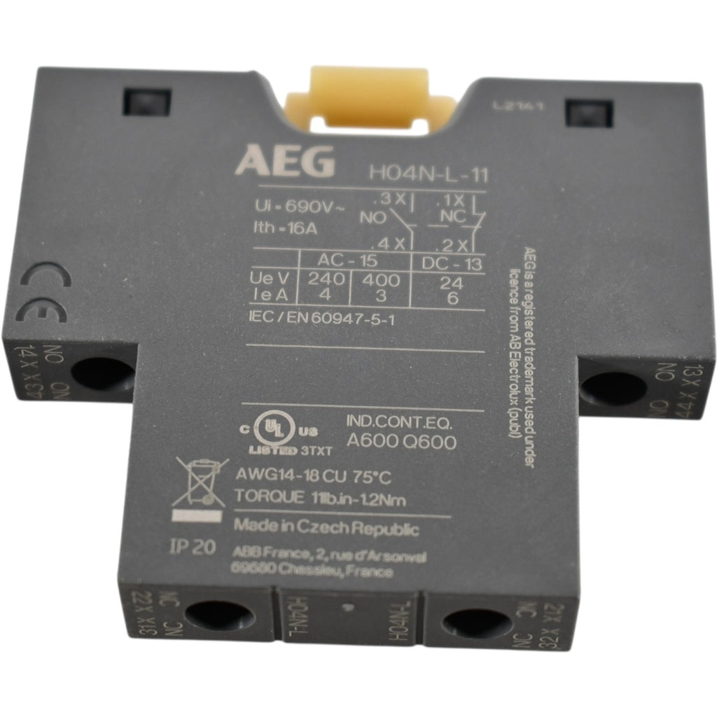 NEW AEG H04N-L-11 EE CONTROLS AUX CONTACT