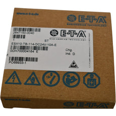 NEW E-T-A ESX10-TB-114-DC24V-10A-E Circuit Breaker Solid State 10A AC 32 V DC Slide Switch DIN Rail