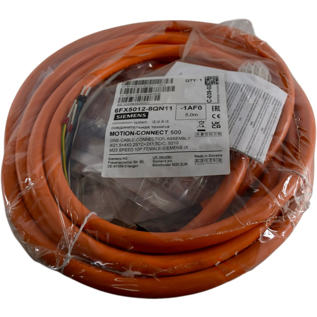 NEW SIEMENS 6FX5012-8QN11 Motion Connect 500 One Cable Connection Assembly