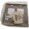 NEW Hubbell SS262 2Gang Wall Plate, Decorator, Standard - 302/304 Stainless Steel